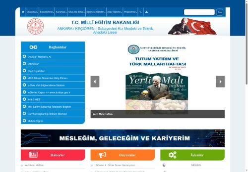 ANKARA / KEÇİÖREN - Subayevleri Kız Mesleki ve Teknik Anadolu Lisesi