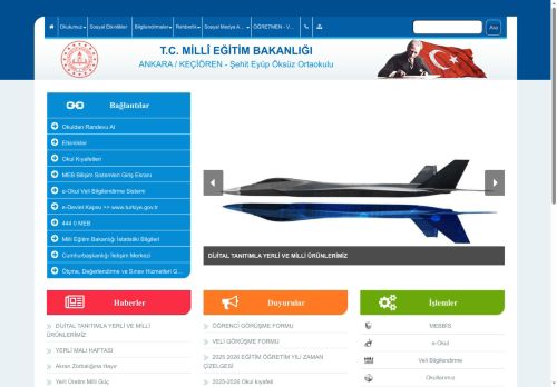 ANKARA / KEÇİÖREN - Şehit Eyüp Öksüz Ortaokulu