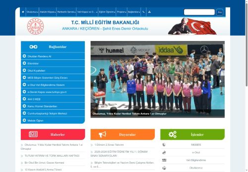 ANKARA / KEÇİÖREN - Şehit Enes Demir Ortaokulu