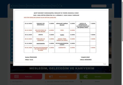 ANKARA / KEÇİÖREN - Şehit Mehmet Karakaşoğlu Mesleki ve Teknik Anadolu Lisesi