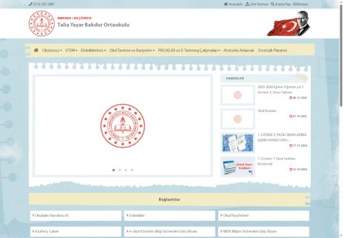 ANKARA / KEÇİÖREN - Talia Yaşar Bakdur Ortaokulu