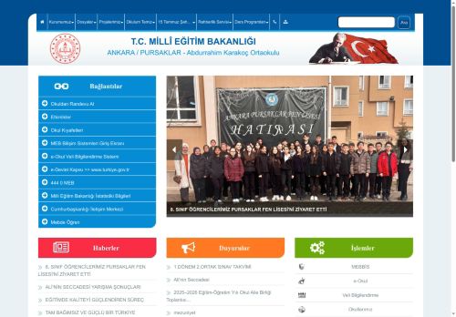 ANKARA / PURSAKLAR - Abdurrahim Karakoç Ortaokulu