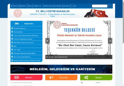 ANKARA / POLATLI - Polatlı Mesleki ve Teknik Anadolu Lisesi