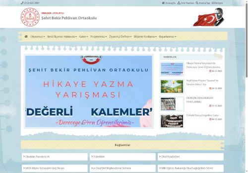 ANKARA / POLATLI - Şehit Bekir Pehlivan Ortaokulu