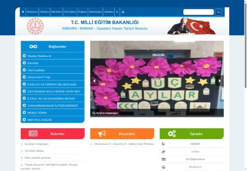 ANKARA / MAMAK - Gazeteci Hasan Tahsin İlkokulu