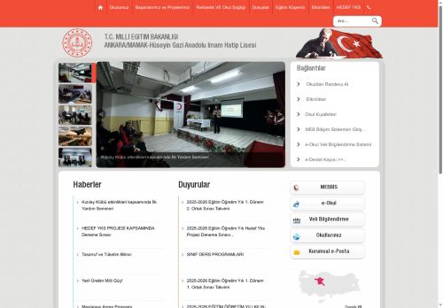 ANKARA / MAMAK - Hüseyin Gazi Anadolu İmam Hatip Lisesi