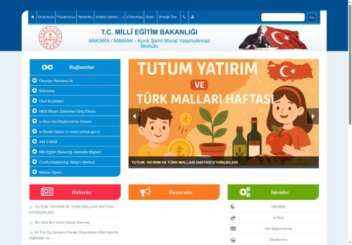 ANKARA / MAMAK - Kınık Şehit Murat Yatarkalkmaz İlkokulu