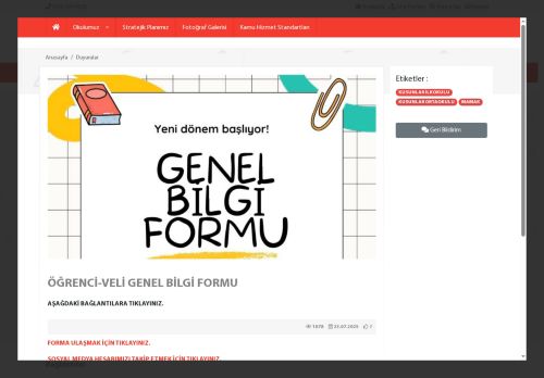 ANKARA / MAMAK - Kusunlar İlkokulu