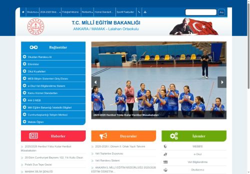 ANKARA / MAMAK - Lalahan Ortaokulu