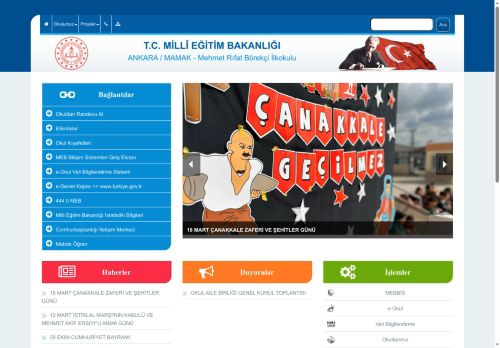 ANKARA / MAMAK - Mehmet Rıfat Börekçi İlkokulu