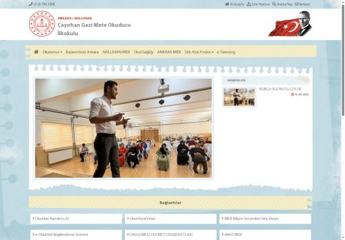ANKARA / NALLIHAN - Çayırhan Gazi Mete Okuducu İlkokulu