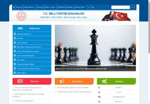 ANKARA / NALLIHAN - Bilal Güngör Fen Lisesi