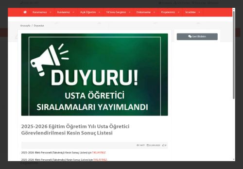 ANKARA / NALLIHAN - Nallıhan Halk Eğitimi Merkezi