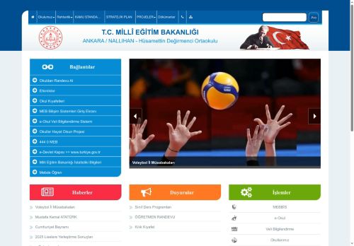 ANKARA / NALLIHAN - Hüsamettin Değirmenci Ortaokulu