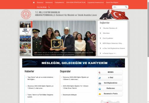 ANKARA / YENİMAHALLE - Batıkent Kız Mesleki ve Teknik Anadolu Lisesi