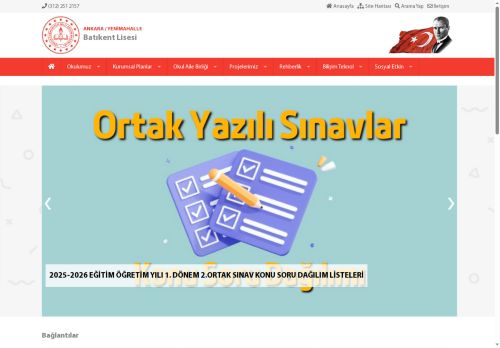 ANKARA / YENİMAHALLE - Batıkent Lisesi