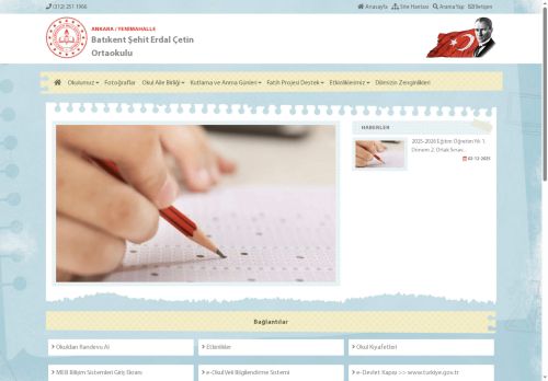 ANKARA / YENİMAHALLE - Batıkent Şehit Erdal Çetin Ortaokulu