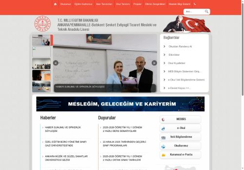 ANKARA / YENİMAHALLE - Batıkent Şevket Evliyagil Ticaret Mesleki ve Teknik Anadolu Lisesi