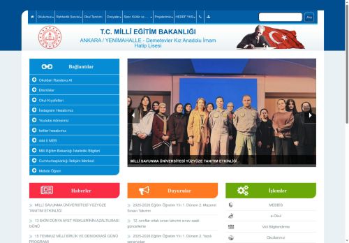 ANKARA / YENİMAHALLE - Demetevler Kız Anadolu İmam Hatip Lisesi