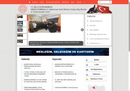 ANKARA / YENİMAHALLE - Çiğdemtepe Şehit Mehmet Coşkun Kılıç Mesleki ve Teknik Anadolu Lisesi