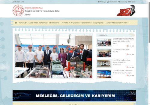 ANKARA / YENİMAHALLE - Gazi Mesleki ve Teknik Anadolu Lisesi