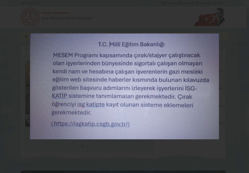 ANKARA / YENİMAHALLE - Gazi Mesleki Eğitim Merkezi