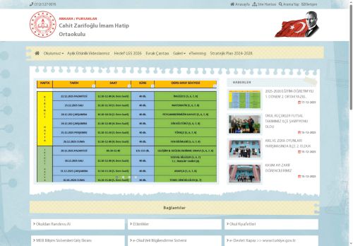 ANKARA / PURSAKLAR - Cahit Zarifoğlu İmam Hatip Ortaokulu