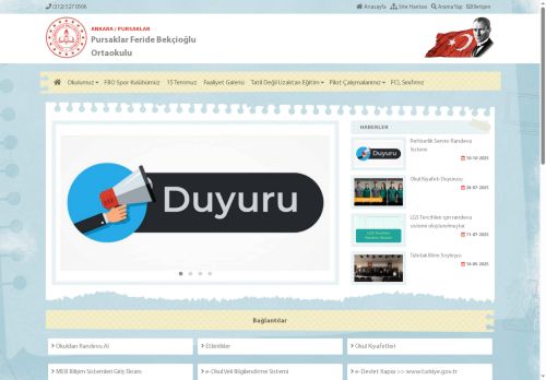 ANKARA / PURSAKLAR - Pursaklar Feride Bekçioğlu Ortaokulu