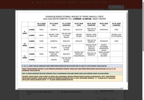 ANKARA / PURSAKLAR - Pursaklar Borsa İstanbul Mesleki ve Teknik Anadolu Lisesi