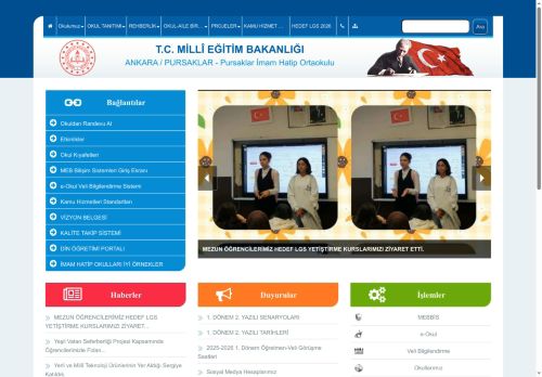 ANKARA / PURSAKLAR - Pursaklar İmam Hatip Ortaokulu