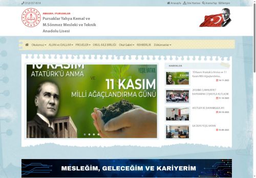 ANKARA / PURSAKLAR - Pursaklar Yahya Kemal ve M.Sönmez Mesleki ve Teknik Anadolu Lisesi