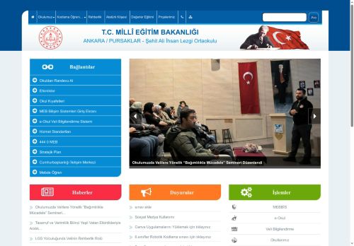 ANKARA / PURSAKLAR - Şehit Ali İhsan Lezgi Ortaokulu