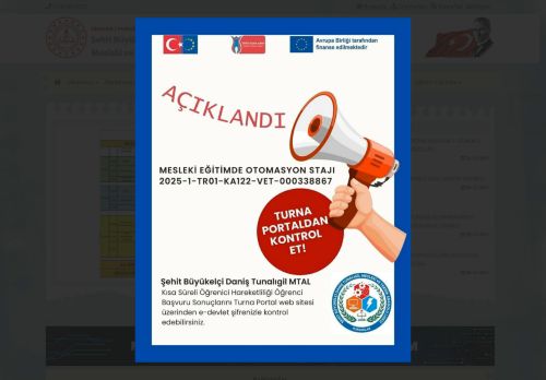 ANKARA / PURSAKLAR - Şehit Büyükelçi Daniş Tunalıgil Mesleki ve Teknik Anadolu Lisesi