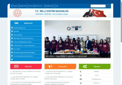 ANKARA / SİNCAN - Alcı Anadolu Lisesi