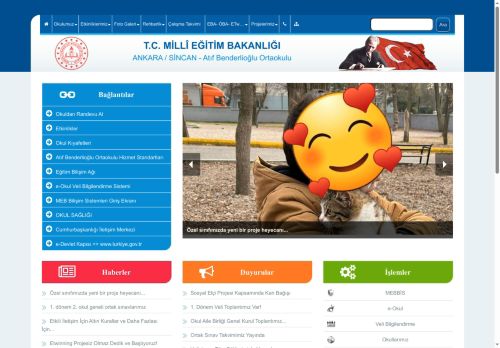 ANKARA / SİNCAN - Atıf Benderlioğlu Ortaokulu