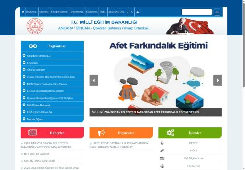 ANKARA / SİNCAN - Çokören Satılmış Yılmaz Ortaokulu