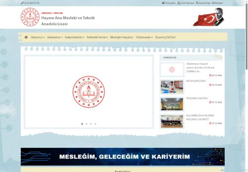 ANKARA / SİNCAN - Hayme Ana Mesleki ve Teknik Anadolu Lisesi