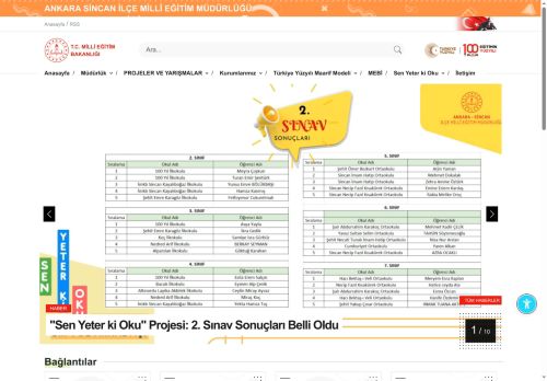 MEB ANKARA - SİNCAN İLÇE MİLLÎ EĞİTİM MÜDÜRLÜĞÜ