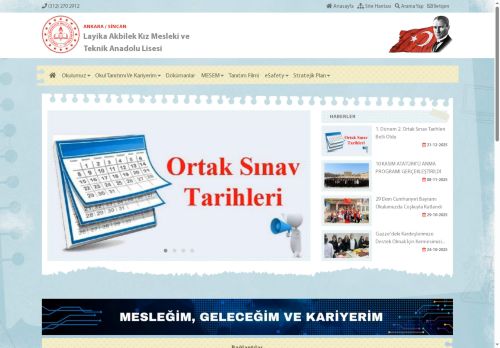 ANKARA / SİNCAN - Layika Akbilek Kız Mesleki ve Teknik Anadolu Lisesi