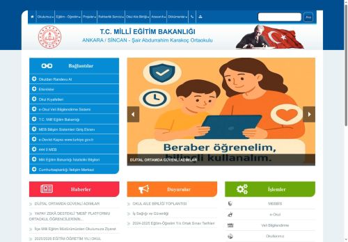 ANKARA / SİNCAN - Şair Abdurrahim Karakoç Ortaokulu