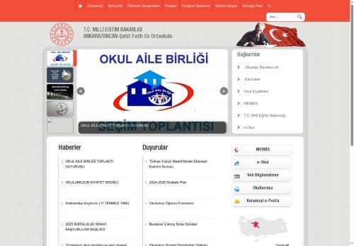 ANKARA / SİNCAN - Şehit Fatih Öz Ortaokulu