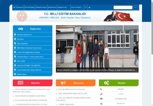 ANKARA / SİNCAN - Şehit Haydar Yolcu Ortaokulu