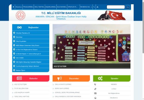 ANKARA / SİNCAN - Şehit Musa Özalkan İmam Hatip Ortaokulu