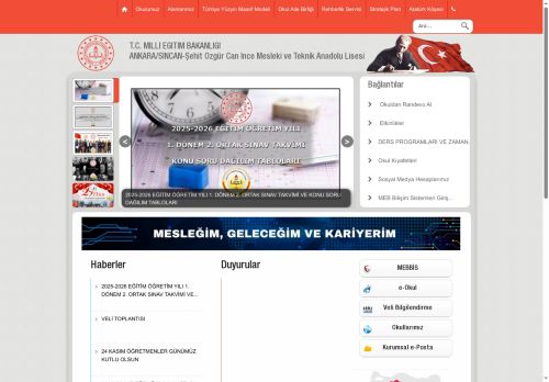 ANKARA / SİNCAN - Şehit Özgür Can İnce Mesleki ve Teknik Anadolu Lisesi