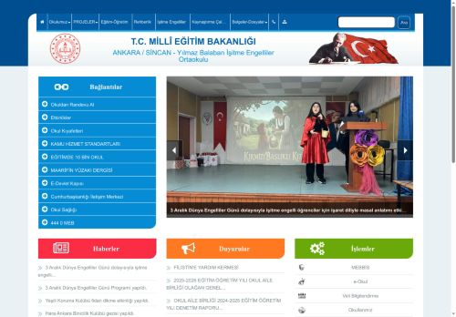 ANKARA / SİNCAN - Yılmaz Balaban İşitme Engelliler Ortaokulu