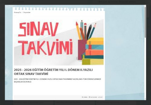 ANKARA / SİNCAN - Yunus Emre Anadolu İmam Hatip Lisesi