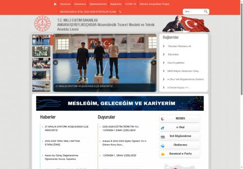 ANKARA / ŞEREFLİKOÇHİSAR - Nizamülmülk Ticaret Mesleki ve Teknik Anadolu Lisesi