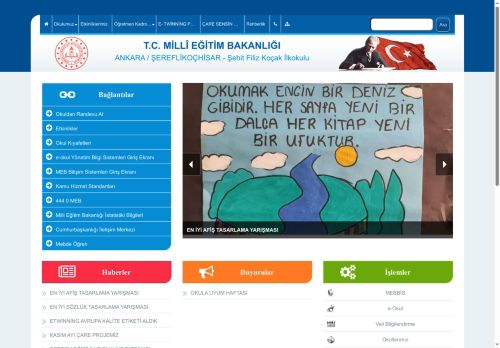 ANKARA / ŞEREFLİKOÇHİSAR - Şehit Filiz Koçak İlkokulu