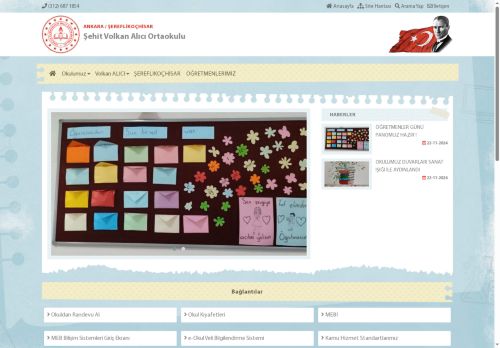 ANKARA / ŞEREFLİKOÇHİSAR - Şehit Volkan Alıcı Ortaokulu