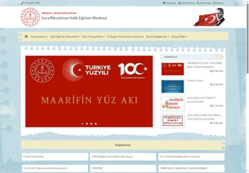 ANKARA / ŞEREFLİKOÇHİSAR - Şereflikoçhisar Halk Eğitimi Merkezi